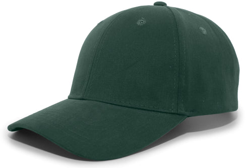 Pacific Headwear Brushed Cotton Twill Hook-And-Loop Adjustable Cap (101C), Color 'Hunter'